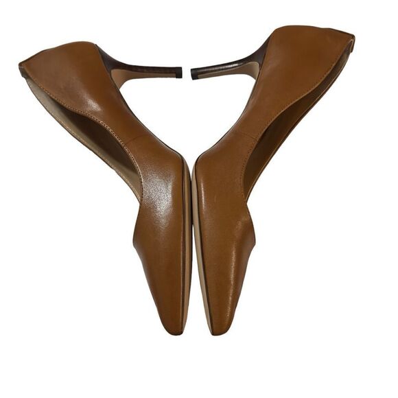 LAUREN Ralph Lauren Deep Saddle Tan Heels NWOB Size 5B - Picture 8 of 12